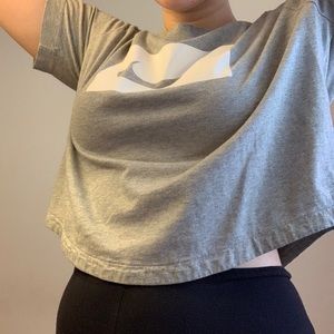 Gray Nike Croptop